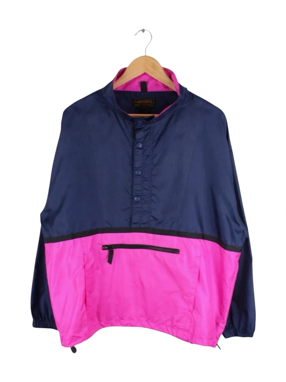 Vintage Eddie Bauer Pullover Windbreaker Anorak Jacket Colorblock Women's Medium